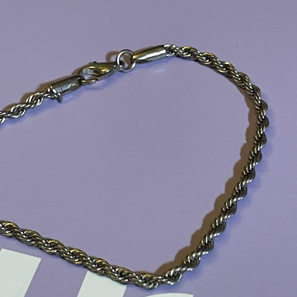 Silver Rope Bracelet - Picture 3 of 3